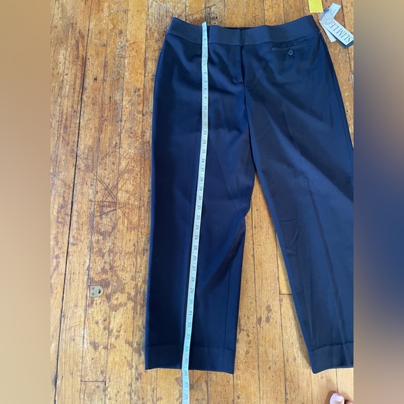 NWT Atelier navy trouser pants pleated cropped size 10 professional academia - Picture 7 of 8